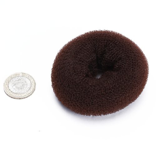 Foam Sponge Magic Donut Bun Former Maker Ring Hair Styling Tool Brown Chic