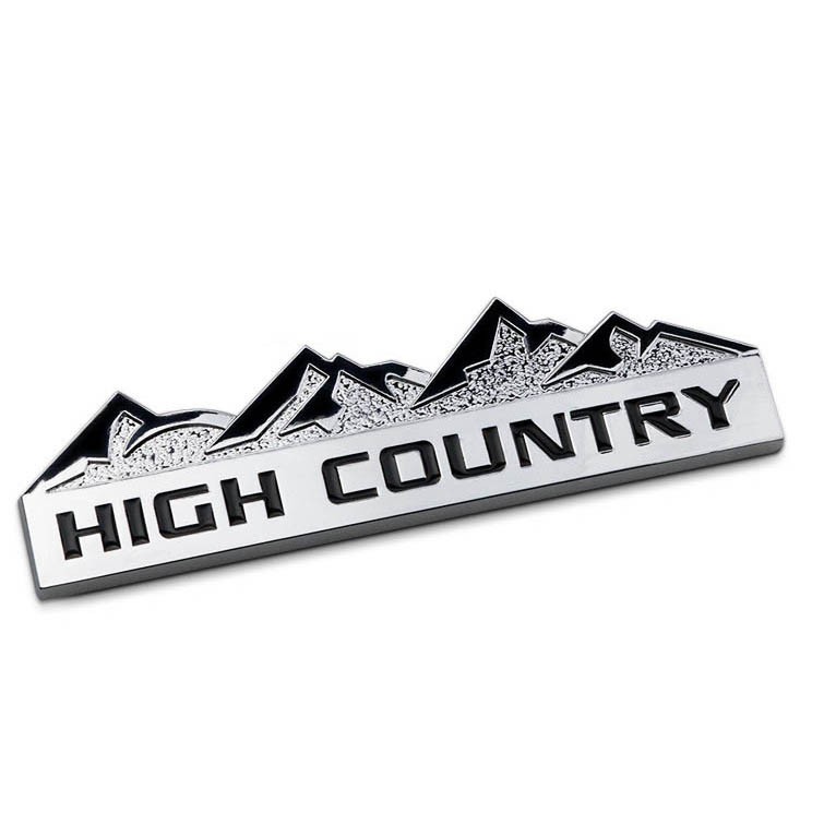 Logo 3D Kim Loại High Country Dán Trang Trí Xe ô Tô Ms-360