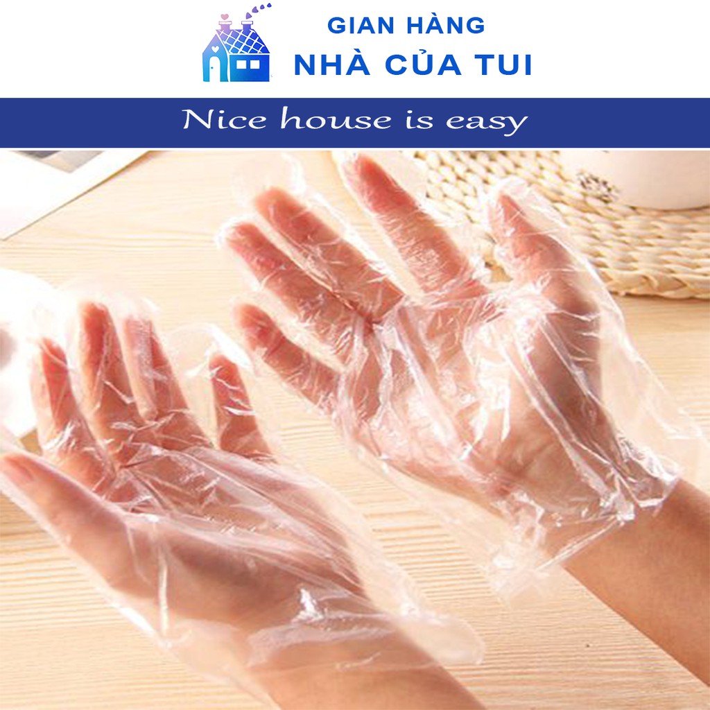 Combo 100gr bao tay inlong tự phân hủy sinh học 🔰 Cam Kết Chất Lượng 🔰 Bao tay nilong