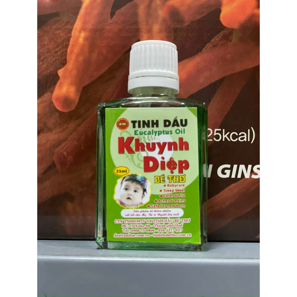 Dầu Tràm Khuynh Diệp Bé Thơ,Tinh Dầu Chính Gốc Huế, Hàng chính Hãng