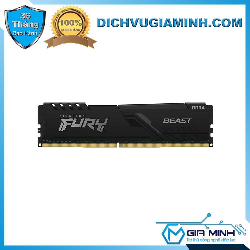 Ram Kingston DDR4 8GB Chính Hãng Tản Nhôm Fury Beast - (1x8GB) Bus 2666 CL16