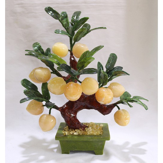 [Đá tự nhiên 100%]CÂY ĐÀO TIÊN ĐÁ VÀNG HOÀNG NGỌC | BigBuy360 - bigbuy360.vn