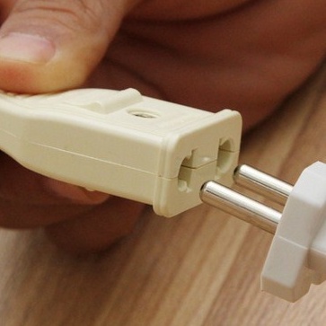 Phích âm có dây nối nhựa ABS, phích nối nguồn adapter camera dây dài 8CM - ShopLinhKien VN