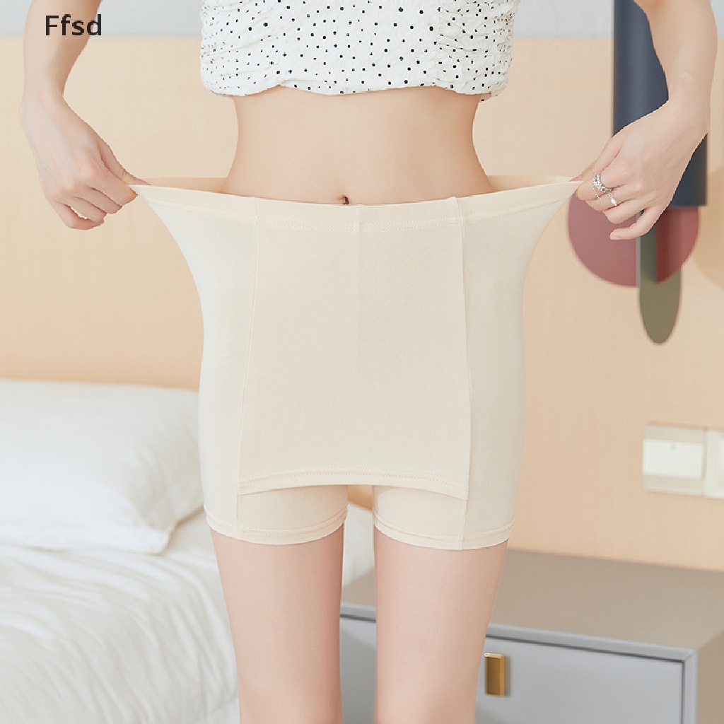 Quần an toàn thắt lưng cao bằng lụa lạnh dành cho phụ nữ