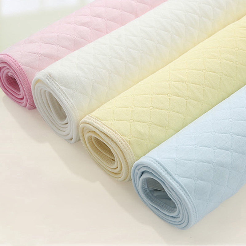 [Hàng mới về] Thảm lót vải cotton chống thấm nước thoải mái dành cho bé