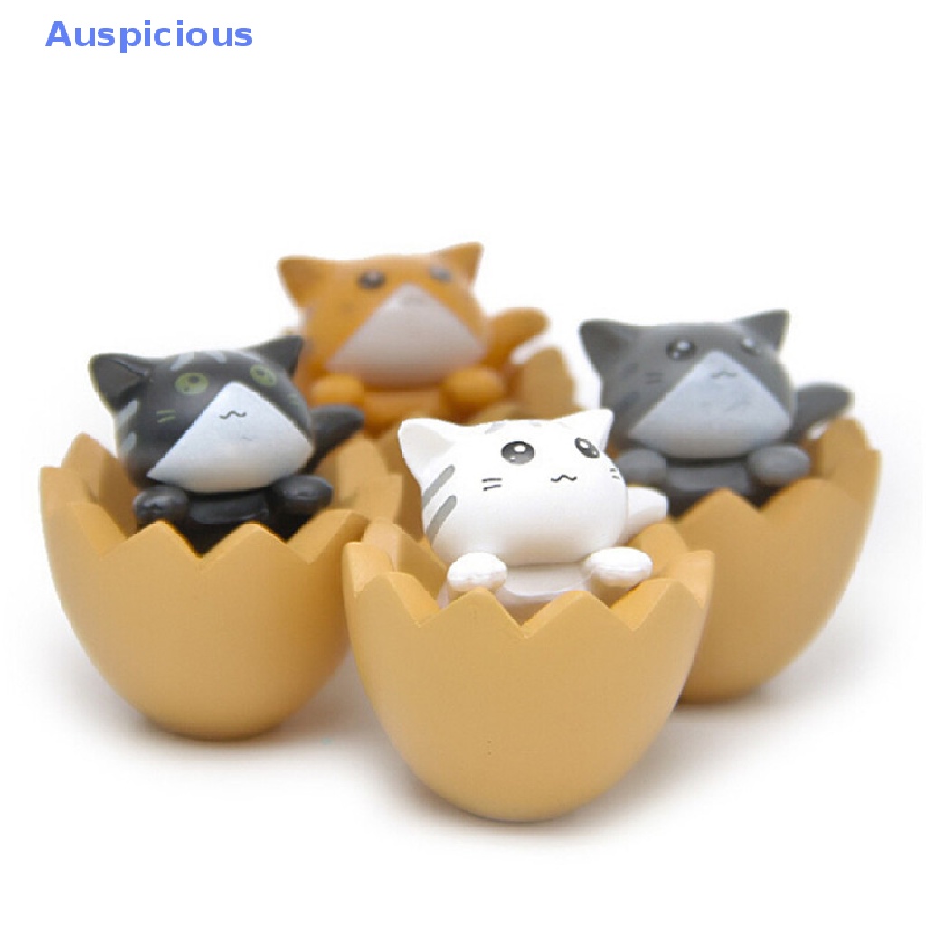 1 Mô Hình Mèo Trứng Mini Bằng Nhựa Resin Dễ Thương Trang Trí Tiểu Cảnh / Sân Vườn