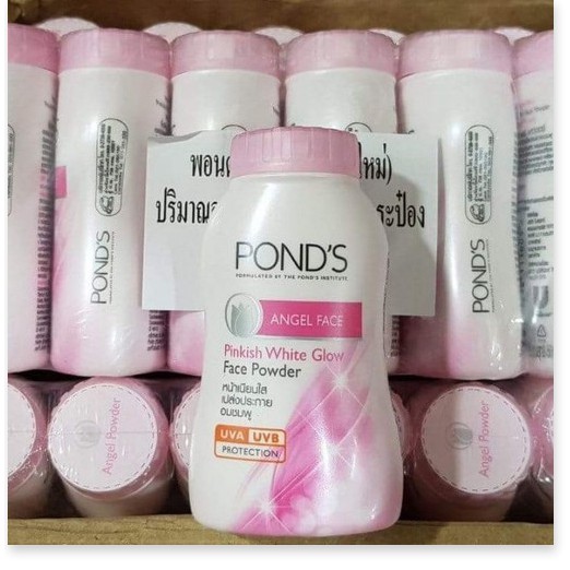 Bộ 6 Phấn phủ bột PONDS ANGEL FACE Thái Lan 50g giúp làm sáng da, che khuyết điểm và chống nắng vượt trội