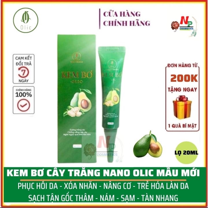 [chính hãng] Kem Bơ Olic - kem Bơ cấy trắng Nano Olic có tem check điện tử hàng công ty