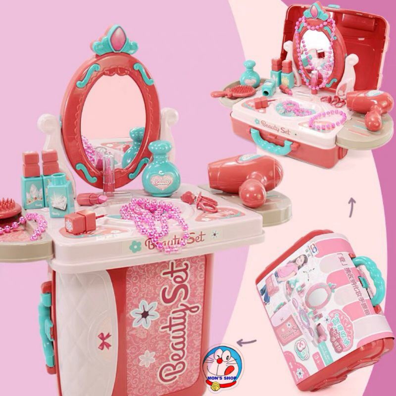 Đồ chơi 3 in 1 bàn trang điểm, va ly trang điểm siêu xinh 5.0
