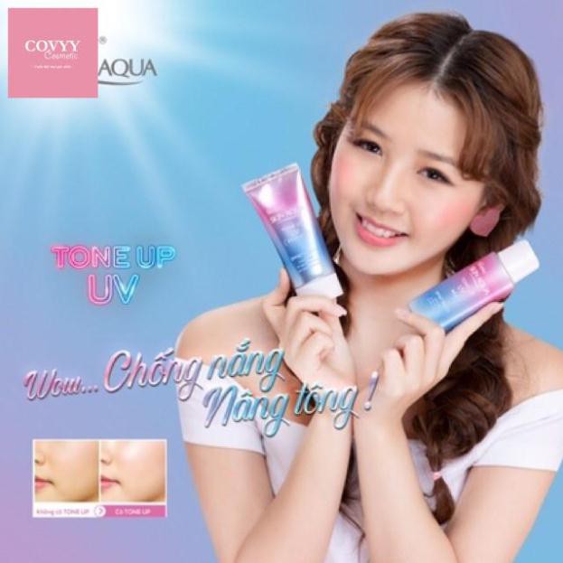 Kem chống nắng Sunplay Skin Aqua Tone Up UV Essence SPF50+ PA+ (80g)