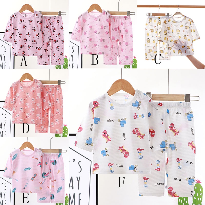 Bộ đồ ngủ SANITKUN chất liệu 100% cotton thoáng khí phong cách Hàn Quốc cho bé