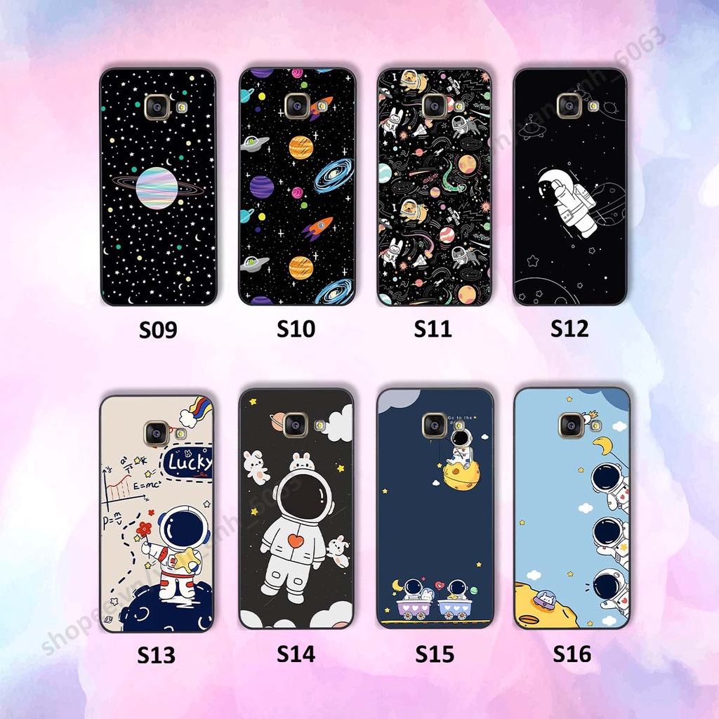 Ốp Samsung A9 Pro hình bầu trời, phi hành gia đẹp, ốp lưng điện thoại samsung galaxy viền dẻo cao cấp