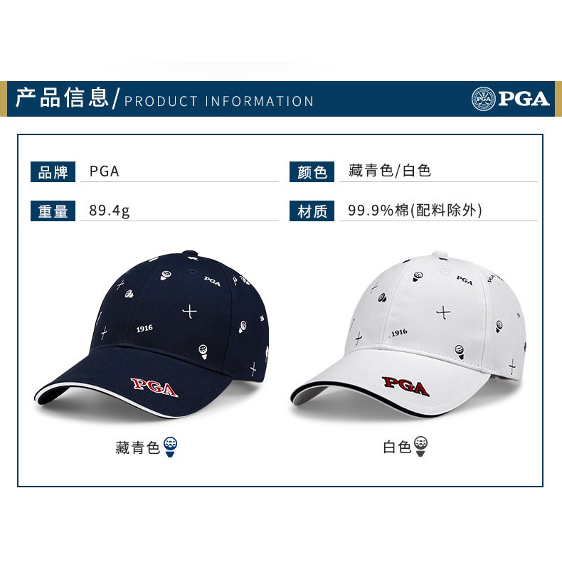 Mũ golf nam PGA của Mỹ dành cho quần vợt ,bóng chày, golf  thoáng khí chuyên nghiệp
