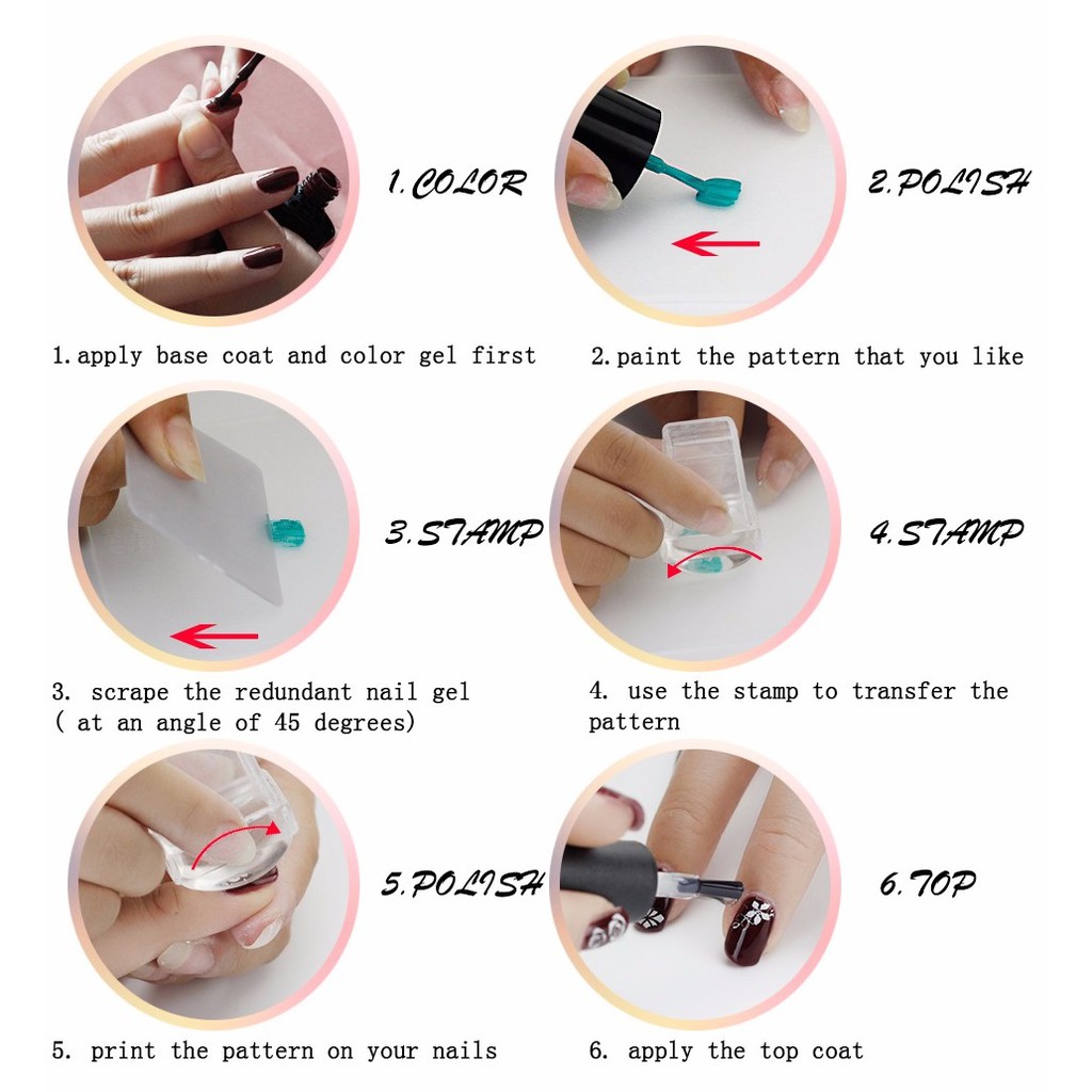 Dụng Cụ và Sơn Táo Khuyết in hình ảnh cho móng tay