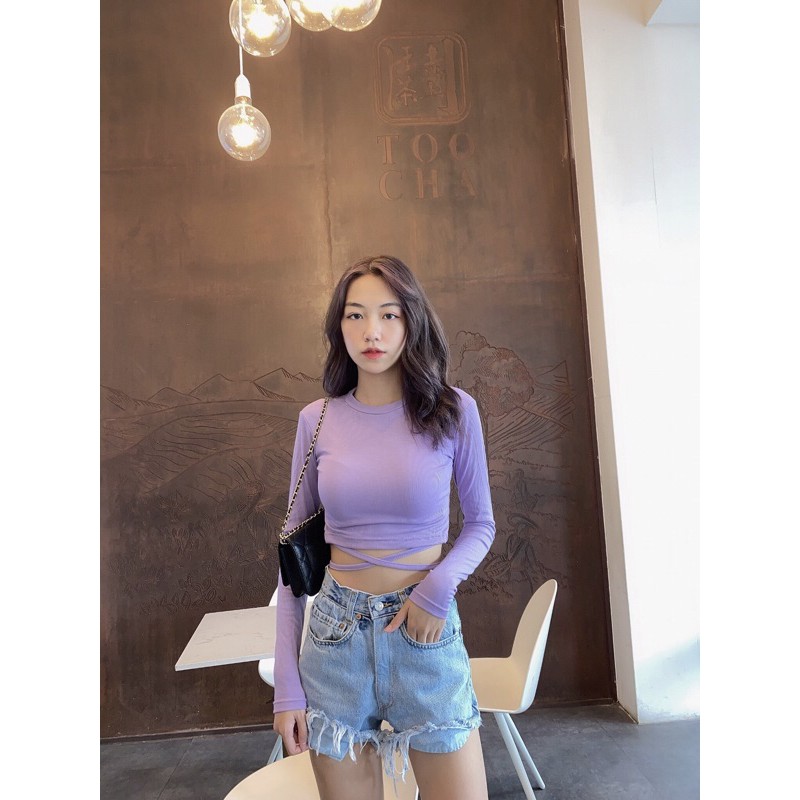 Yan Croptop▪Áo basic thắt dây eo 𝐁𝐞𝐬𝐭 𝐒𝐞𝐥𝐥𝐞𝐫