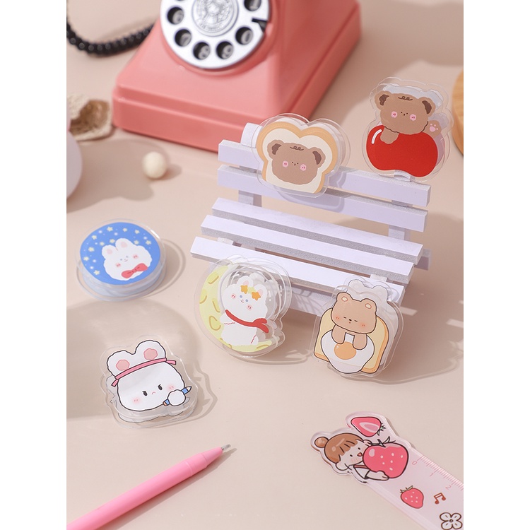 Kẹp đánh dấu tài liệu bằng nhựa Acrylic hình hoạt hình đáng yêu