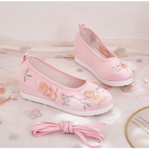 Giày cổ trang Trung Quốc, giày Hanfu mũi tròn mẫu mới 2023