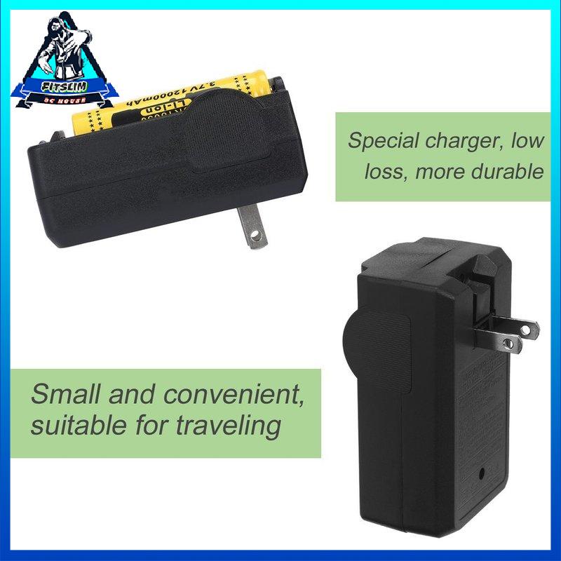 [Fitslim] US Plug 18650 Li-ion Battery Charger Travel Wall Home Charger 110-240V