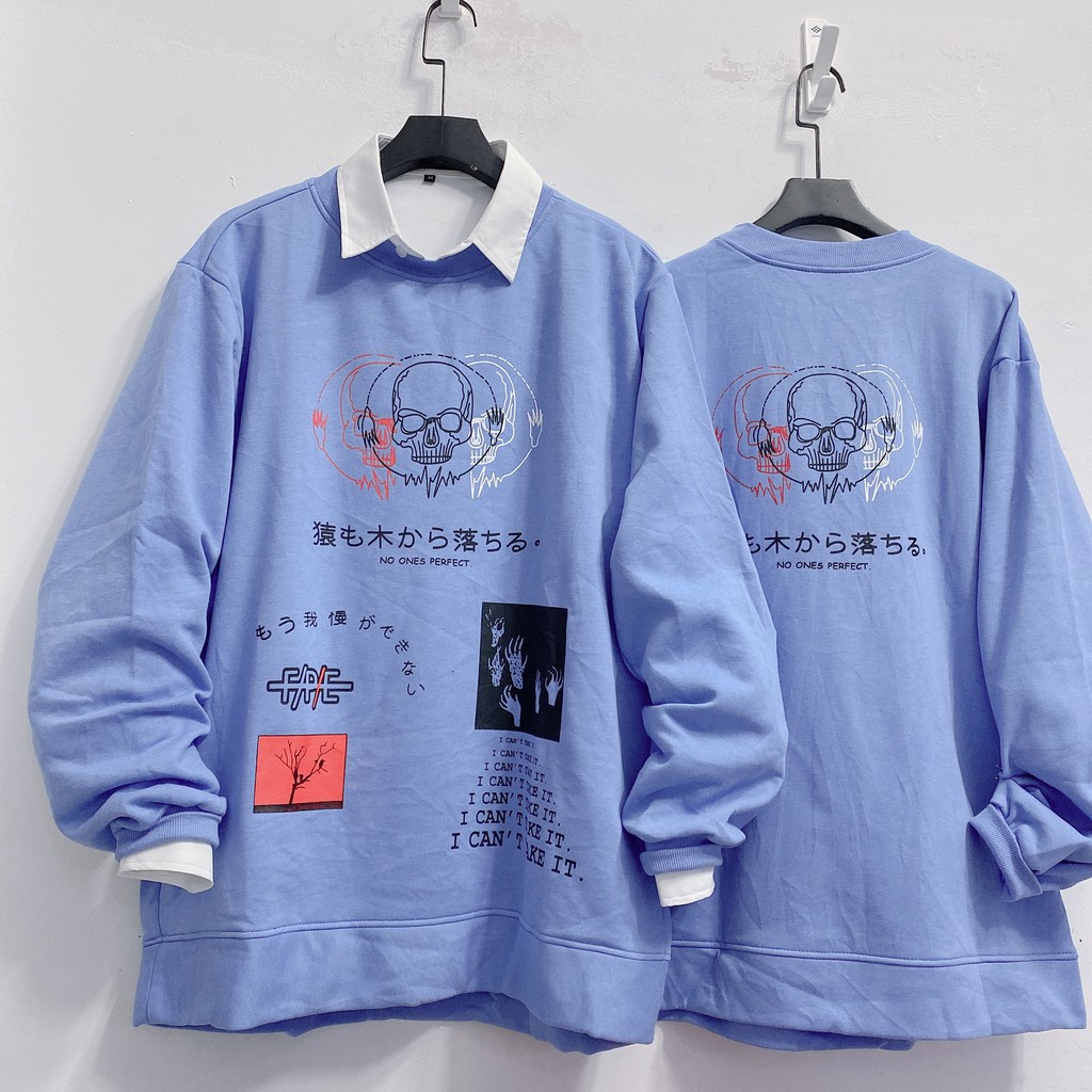 Áo sweater nam nữ YAYSHOP dáng rộng unisex chất nỉ dày dặn - SW NO ONE