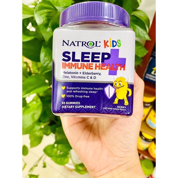 Kẹo dẻo ngủ ngon trẻ em NATROL KIDS Melatonin Sleep