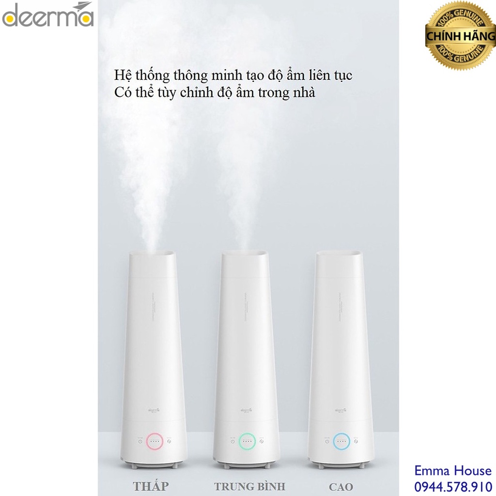 Máy tạo ẩm siêu âm cao cấp Deerma LD210 / LD612 (Kèm Remote) BẢO HÀNH06 Tháng