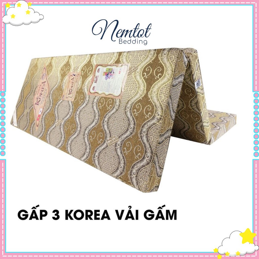 💥GIÁ TỐT🔥 Nệm bông ép Korea cao cấp dày 9cm, 5cm BH 10 năm, nệm gòn ép cao cấp vải gấm nhập khẩu công ty Hàn Việt Hải