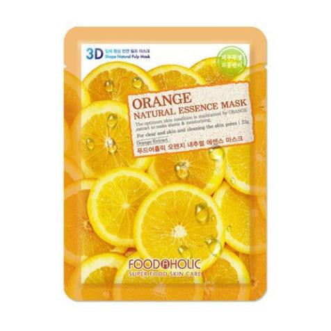 Mặt Nạ 3D Cam Orange Natural Essence Mask Foodaholic