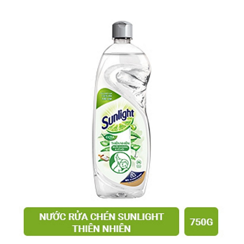 [Hoả Tốc] Nước Rửa Chén SUNLIGHT Thiên Nhiên Muối Khoáng Lô Hội Chai 750g 750 g