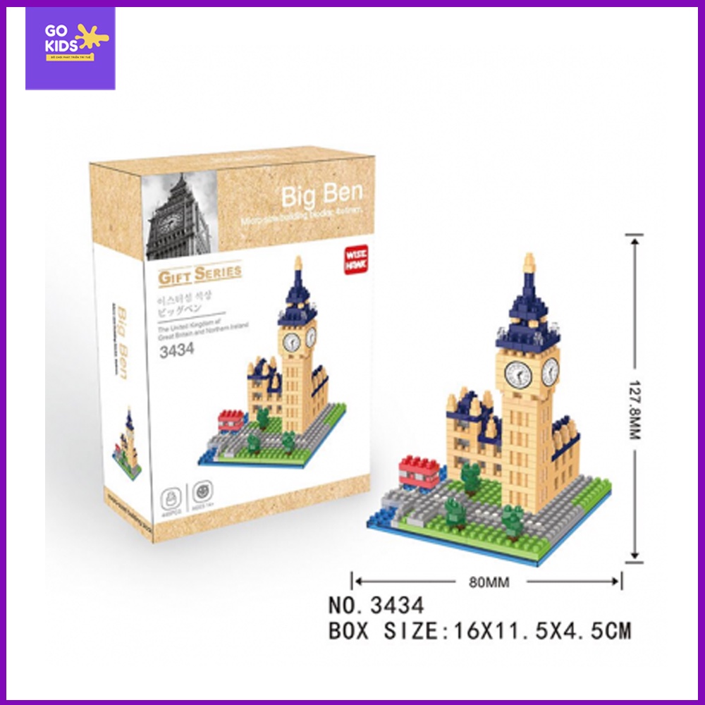 Mega Block - Đồ chơi xếp hình Đồng hồ Big Ben (446 mảnh ghép)