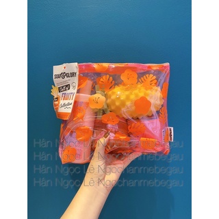 Set Call of Fruity hãng Soap&Glory sữa tắm tẩy tế bào chết dưỡng thể bubble in paradise no woman no dry, summer scrubbin