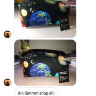 Hộp bút vải galaxy