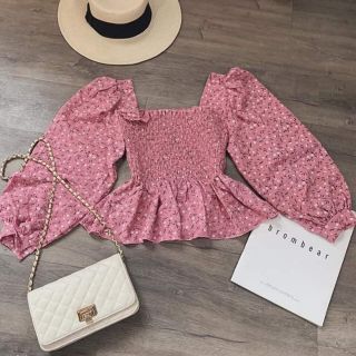 Áo peplum hoa nhí 4 màu