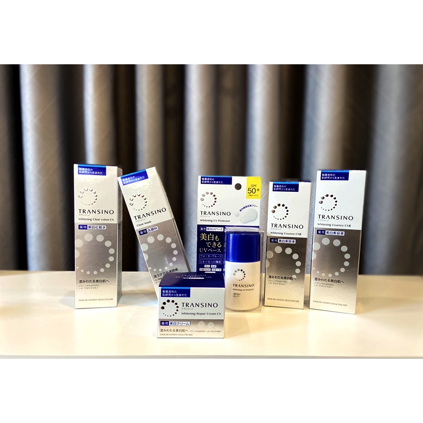 Bộ sản phẩm Transino của Nhật Bản - kem ngày , kem đêm , serum , nước hoa hồng , sữa rửa mặt