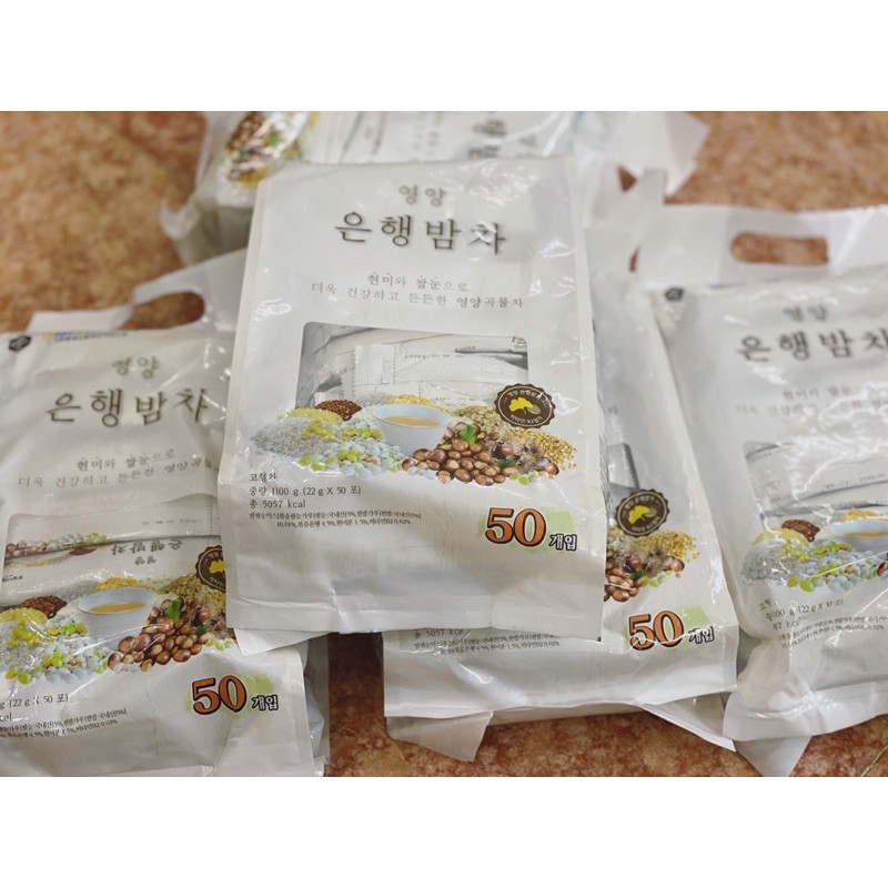 Ngũ cốc dinh dưỡng Hàn quốc trắng DONGIL TEA CORPORATION ít đường 50 gói DATE MỚI