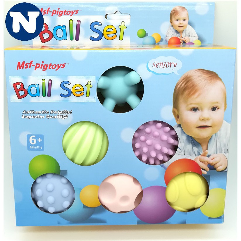 Set 06 bóng cảm nhận giác quan giúp phát triển và hoàn thiện giác quan cho bé, đồ chơi trẻ sơ sinh 078-KB162 _ NIDALA