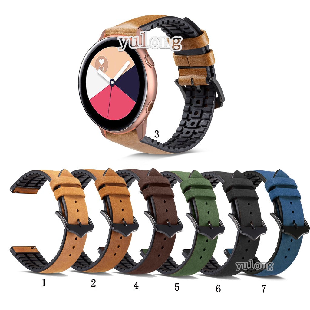 Dây đeo bằng da thật cho đồng hồ Samsung Galaxy Watch Active 2