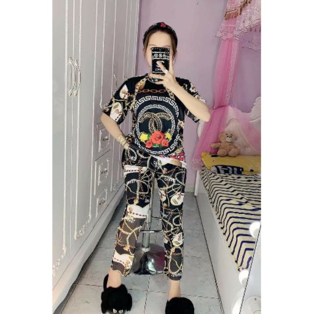 Bộ dài thun lạnh 3D