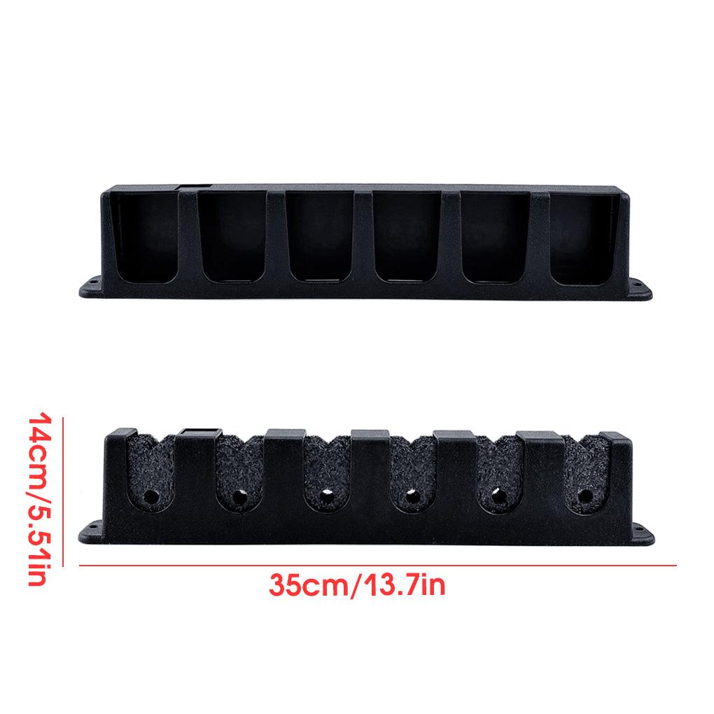 Giá Đỡ Cần Câu Cá 6 Kẹp Gắn Tường Bằng ABS Tiện Dụng