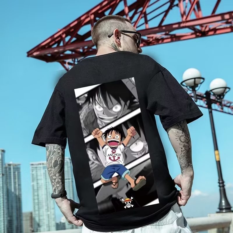 One Piece /Áo phông nam nữ unisex tay lỡ  Cực Ngầu form rộng