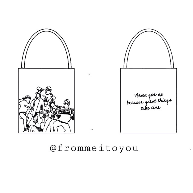 Túi tote BTS hàng fansite