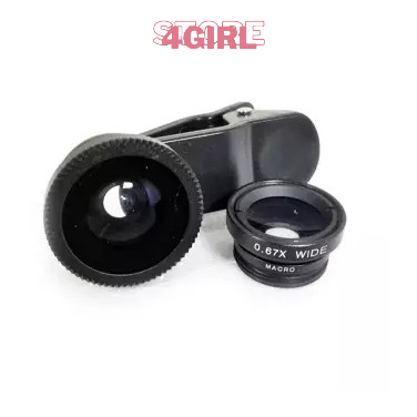 Bộ ống Lens chụp hình cho điện thoại Universal Clip Lens 3in1-Ống kính Lens 3in1 chụp hình quay phim cao cấp.