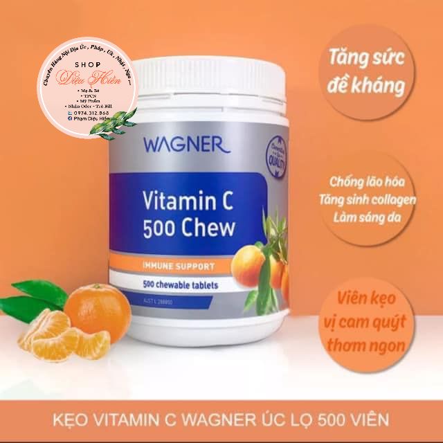 Kẹo nhai vitamin c wagner