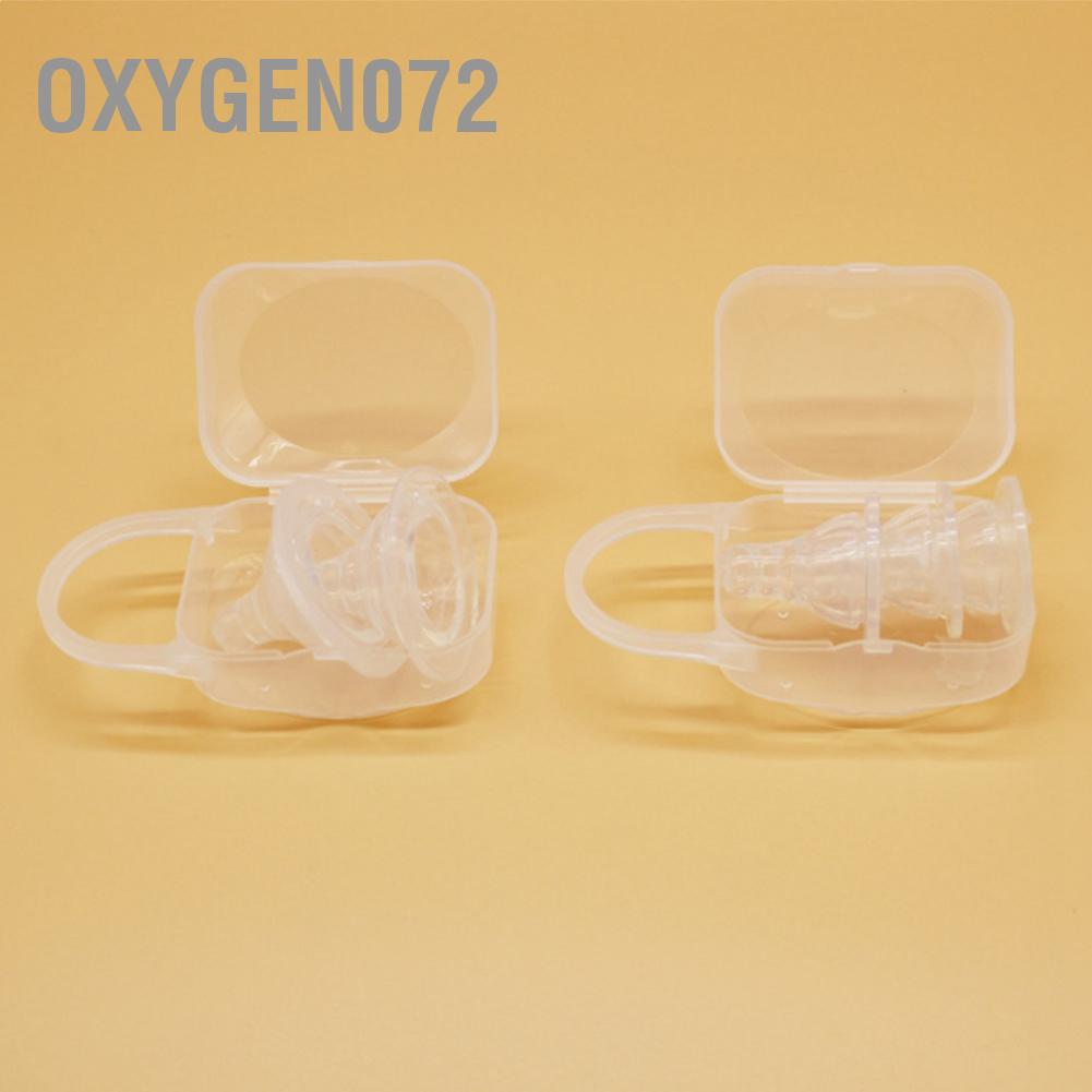 Hộp Đựng Núm Vú Giả Bằng PP Trong Suốt Chống Bụi Oxi072 Cho Bé Sơ Sinh