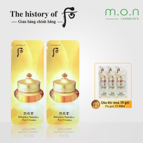Kem dưỡng mắt Whoo Intensive Nutritive Eye Cream 1ml/gói