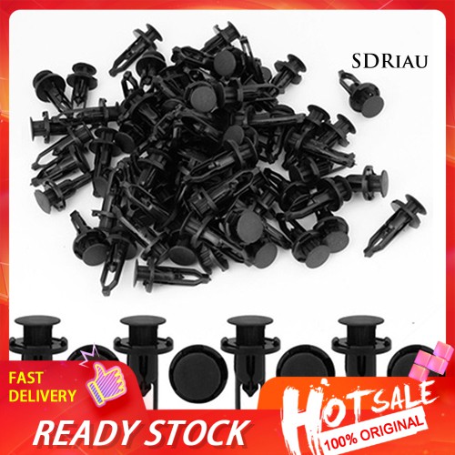 Set 30 Đinh Tán Nhựa Màu Đen Chuyên Dụng Cho Xe Hơi Toyota