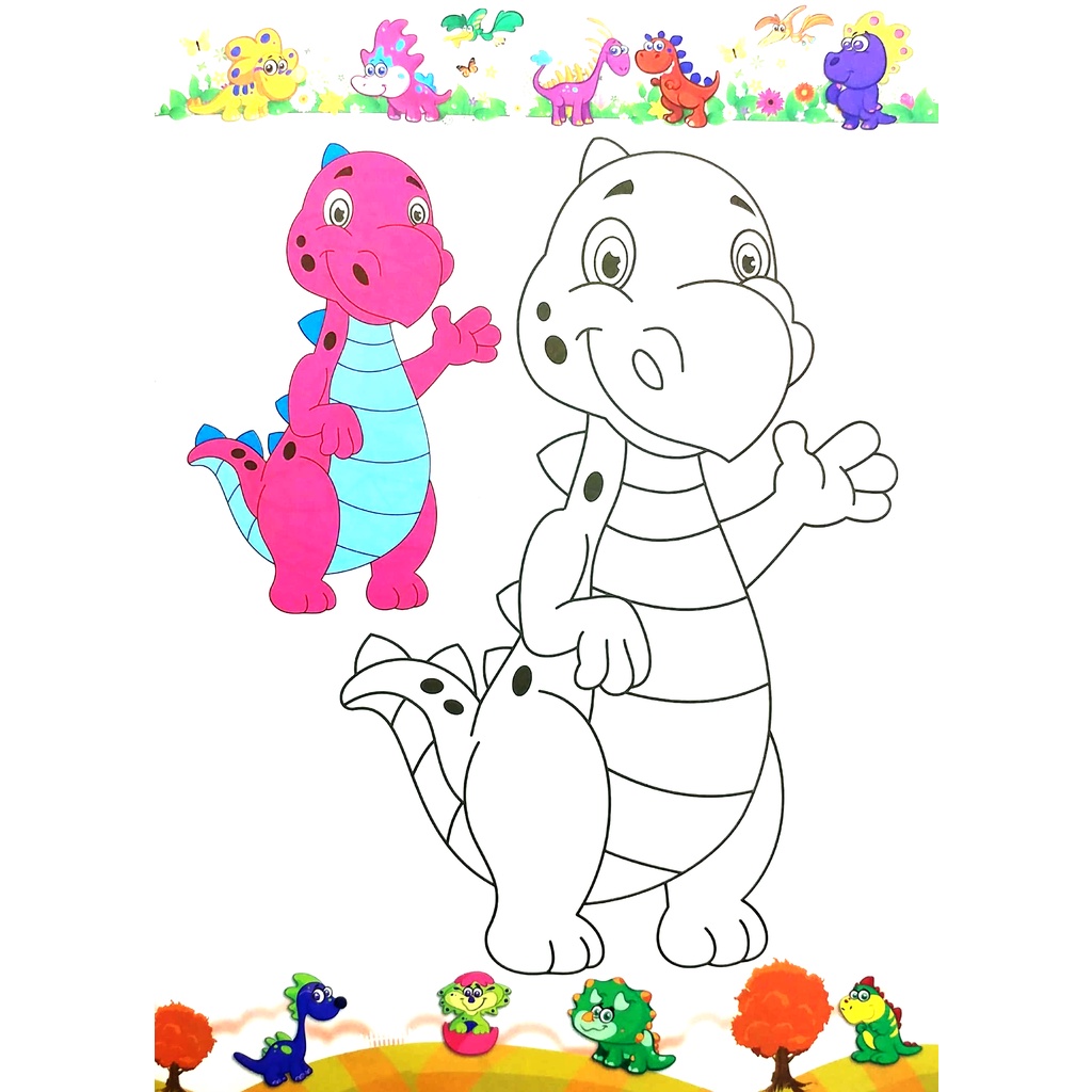 Sách Tô Màu - Vương Quốc Khủng Long - Tập 2