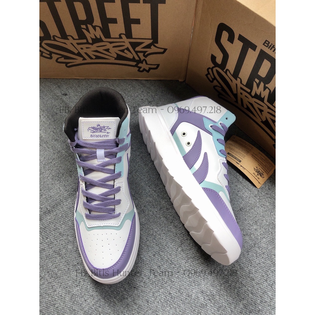 Giày Thể Thao Cao Cấp Nam - Nữ Street Z Collection High Purple DSMH06200TIM/DSMH06200TRG