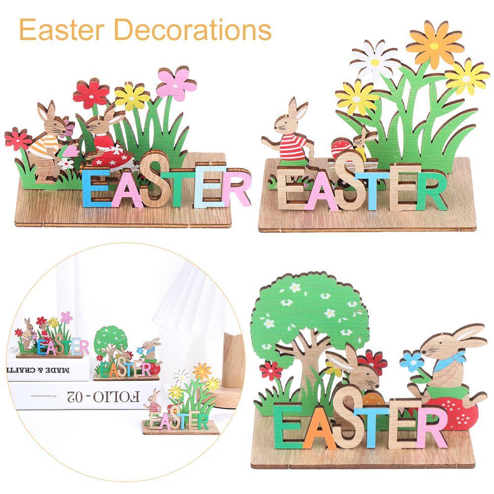 CONOPERY Thỏ Phục Sinh 3D Thủ Công Dùng Trang Trí Độc Đáo Mới