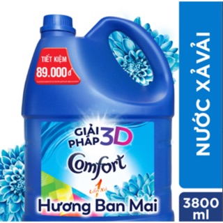 Nước xả Comfort 1 lần xả hương ban mai can 3,8L