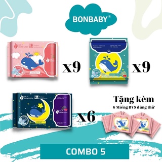 Combo 9 băng vệ sinh ban ngày + 6 băng vệ sinh ban đêm + 9 băng vệ sinh hằng ngày dr.bond lady